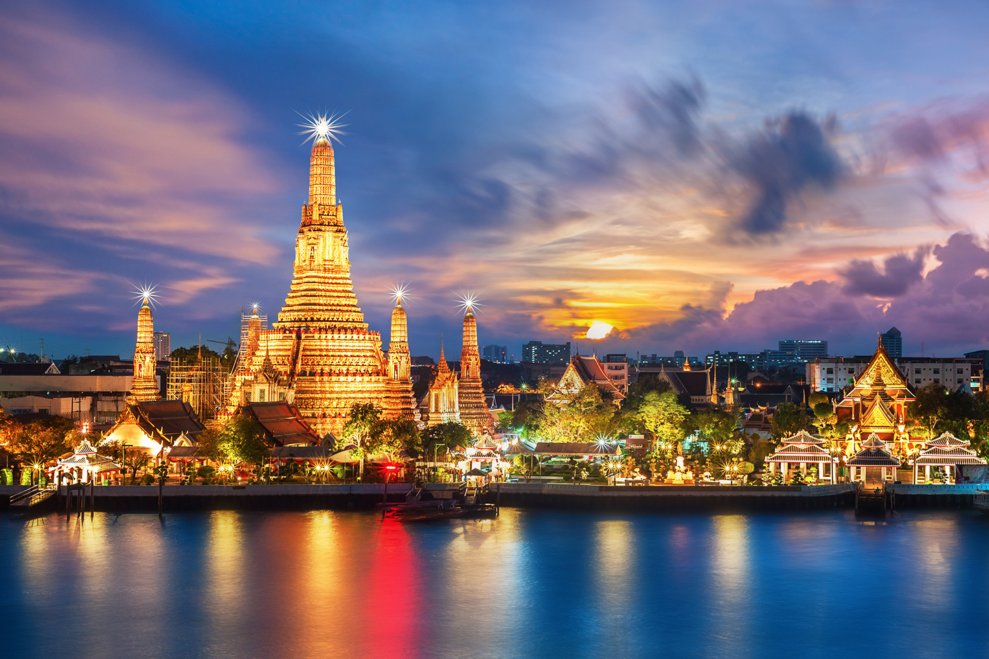 Visita al tempio di Wat Arun a Bangkok